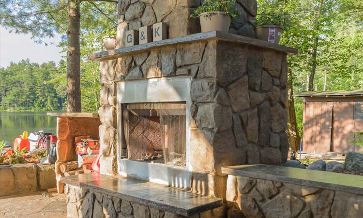 fire features outdoor living ledge stack